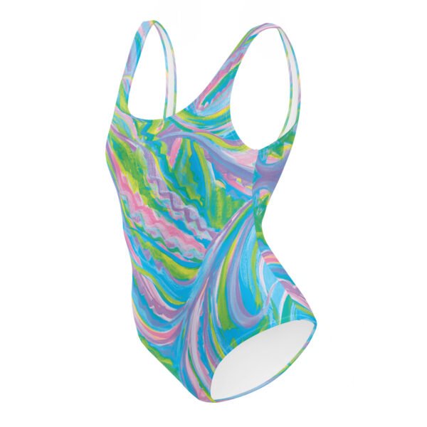 Baby Blue Blooms One-Piece Swimsuit - Image 3