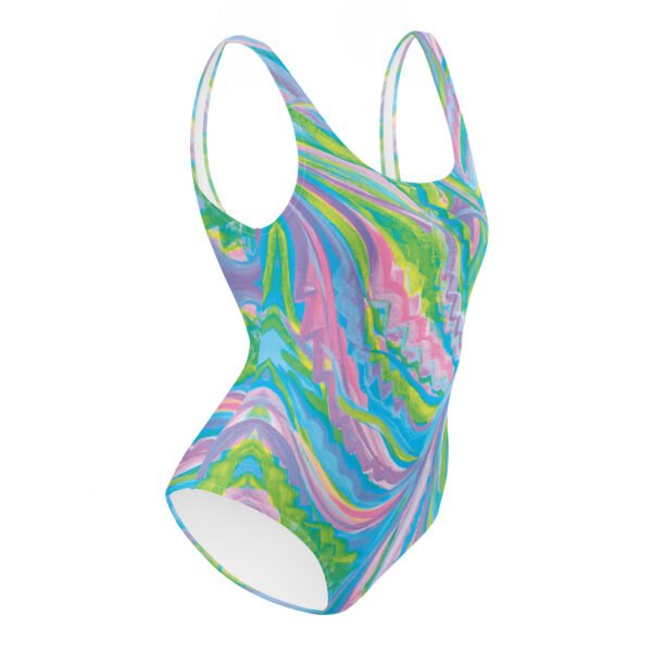 Baby Blue Blooms One-Piece Swimsuit - Image 2