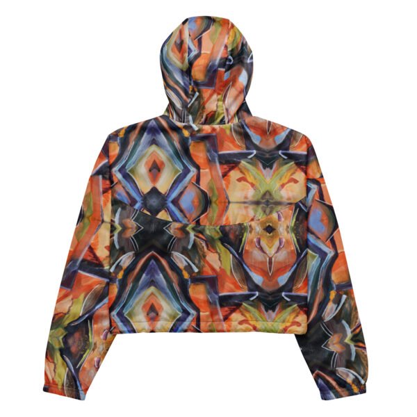 Autumn Tones Women’s cropped windbreaker - Image 2