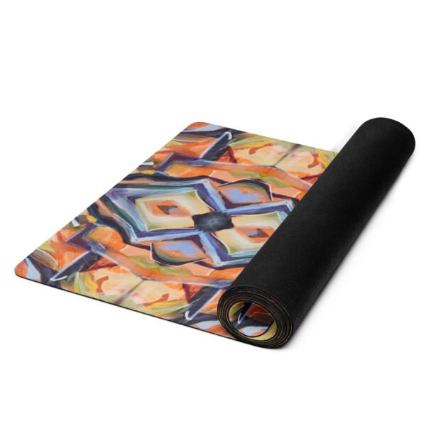 Autumn Tones Patterned Yoga mat - Image 2